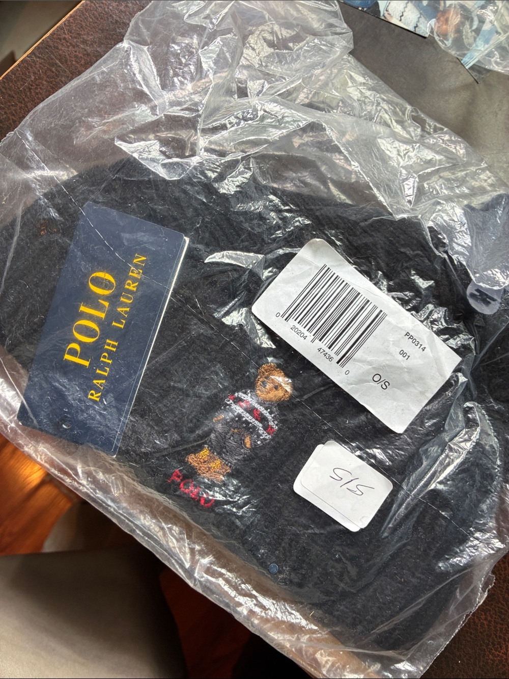 Polo by Ralph Lauren Black Bear Embroidered Knit Sweater - Black